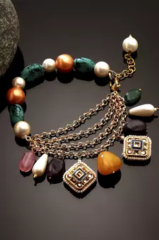 Blue pearl bracelets