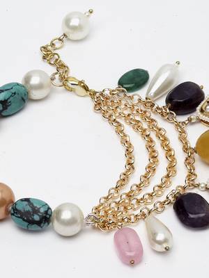 Blue pearl bracelets 4
