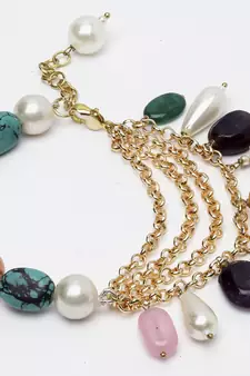 Blue pearl bracelets