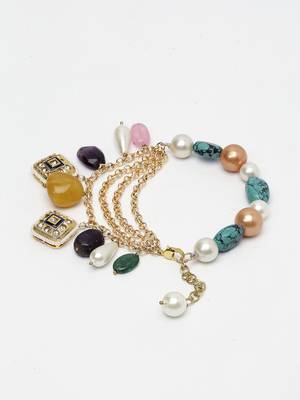 Blue pearl bracelets 5