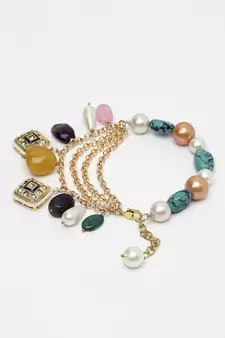 Blue pearl bracelets