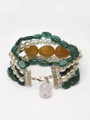 Green pearl bracelets 5