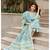 Blue Printed Cotton Kurta Set with Chanderi Dupatta