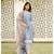 Blue Chanderi Straight Kurta Pant Set
