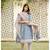 Blue Chanderi Straight Kurta Pant Set
