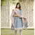 Blue Chanderi Straight Kurta Pant Set