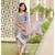 Blue Chanderi Straight Kurta Pant Set