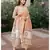 Round Neck Printed Anarkali Kurta Set with Straight Pants