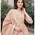 Round Neck Printed Anarkali Kurta Set with Straight Pants