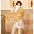 White Block Printed Straight Kurta Set
