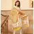 White Block Printed Straight Kurta Set
