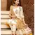 White Block Printed Straight Kurta Set