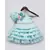 Blue Organza One Off Shoulder Style Frock