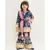 Blue Velvet Printed Kurti Sharara Set