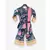 Blue Velvet Printed Kurti Sharara Set