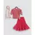Pink Gotta Kurti with Sharara Set