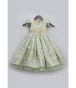 Green Gotta Embroidery Gown