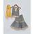Grey Printed Kurti Sharara set