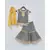 Grey Printed Kurti Sharara set