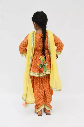 Blue Kurta And Off White Dhoti