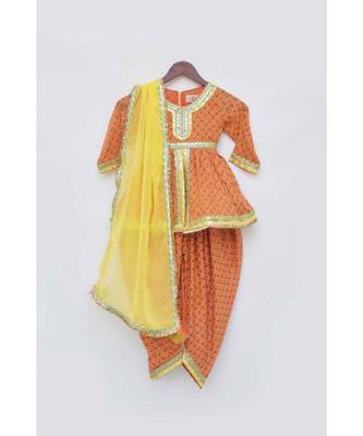 Blue Kurta And Off White Dhoti 4