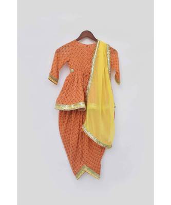 Blue Kurta And Off White Dhoti 5