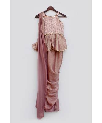 Hot Pink Jacket With Baby Pink Kurta And Salwar 2