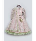 Mirror Work Kurti With Lehenga And Dupatta