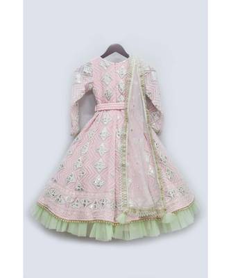 Mirror Work Kurti With Lehenga And Dupatta 2