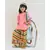 Pink Silk Kurti with Embroidery Sharara and Organza Dupatta