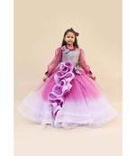 Dark Blue Velvet Bandgala With Blue Pant