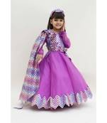 Green Chanderi Brocade Jacket With Kurta And Pant