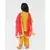 Yellow Printed Kurti Salwar with Pink Dupatta