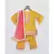 Yellow Printed Kurti Salwar with Pink Dupatta