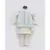 Blue Embroidery Jacket with Off White Kurta Chudidar