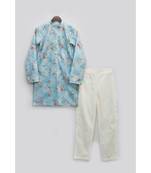 Blue Kotta Cotton Kurta with Pant