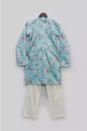Yellow Silk Kurta And Pant
