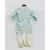 Blue Kurta and Off white Dhoti