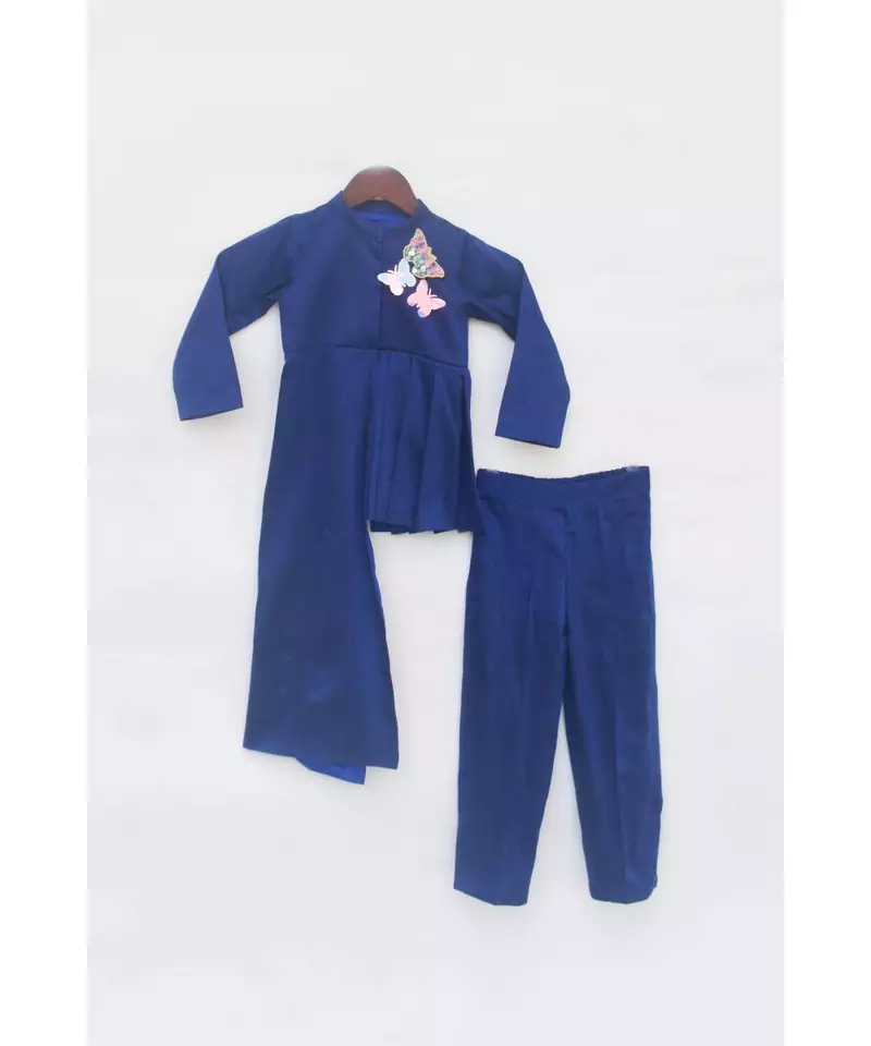 Blue Silk Top and Pant