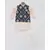 Dark Blue Rubber Print Jacket with pink Kurta and Pant