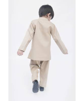 Nevy Blue Self Kurta And Jacket With Salwar 3