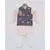 Green Floral Print Jacket with pink Kurta and Pant