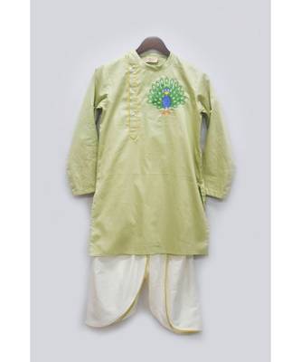 Yellow Organza Jacket With Kurta And Pant 1