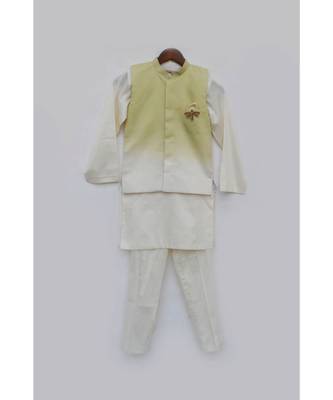 Black Ajkan With Off White Chudidar 2