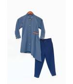 Acqua Embroidery Kurta With Off White Salwar