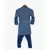 Grey Asymmetrical Kurta with Blue Pant Set