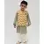 Grey Kurta and Chevron Print Jacket with Pant