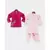 Hot Pink Jacket with Baby Pink Kurta and Salwar