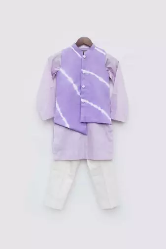 Purple Plain Nehru Set