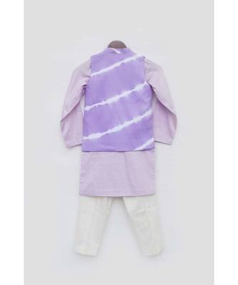 Purple Plain Nehru Set 3